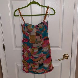 NWT Zara Mini Dress with chain straps Size Small